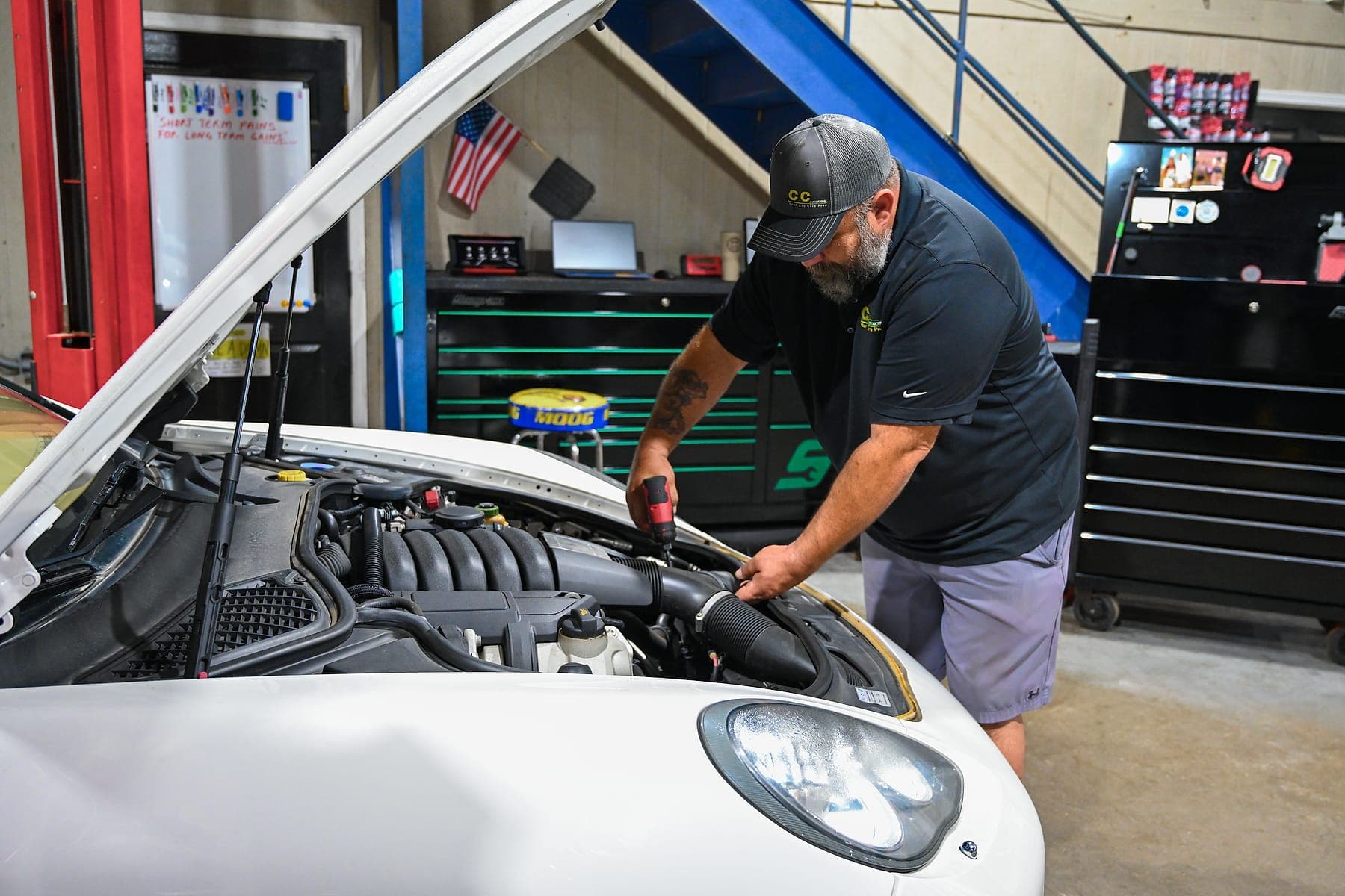 Porsche service & repair at C&C Automotive